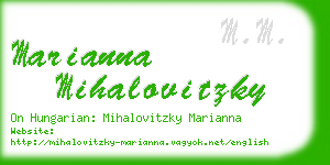 marianna mihalovitzky business card